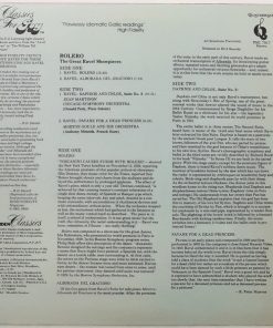 Alternative view of Maurice Ravel, Jean Martinon, Chicago Symphony Orchestra, Morton Gould And His Orchestra - Bolero (Great Ravel Showpieces) (LP, Comp) (Mint (M))