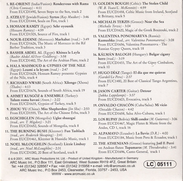 Various - ARC Music (25th Anniversary Sampler 1976 - 2001) (CD, Comp, Smplr) (Mint (M)) - Image 2