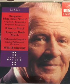 Franz Liszt, Philharmonia Hungarica, London Philharmonic Orchestra, Willi Boskovsky - Hungarian Rhapsodies Nos.1-6 / Rákóczy March / Hungarian Battle March (CD, Comp, RE) (Near Mint (NM or M-))