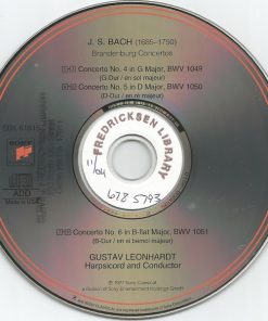 Alternative view of Johann Sebastian Bach, Frans Brüggen, Kuijkens, Anner Bylsma, Gustav Leonhardt - The Brandenburg Concertos, Vol. 2 - Nos. 4, 5 & 6 (CD, RM) (Near Mint (NM or M-))