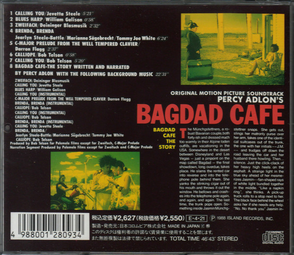 Various - Original Film Soundtrack To Bagdad Cafe (CD, Album) (Mint (M)) - Image 2