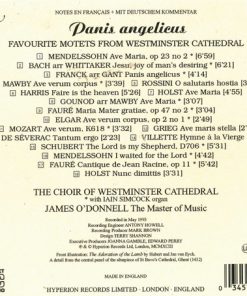 Alternative view of Westminster Cathedral Choir, James O'Donnell (2), Iain Simcock - Panis Angelicus (Favourite Motets From Westminster Cathedral) (CD, Album) (Near Mint (NM or M-))