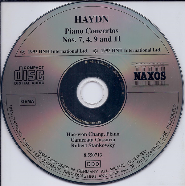 Joseph Haydn, Hae-won Chang, Camerata Cassovia, Robert Stankovsky - Piano Concertos (Nos. 4, 7, 9 And 11) (CD, Album) (Near Mint (NM or M-)) - Image 3