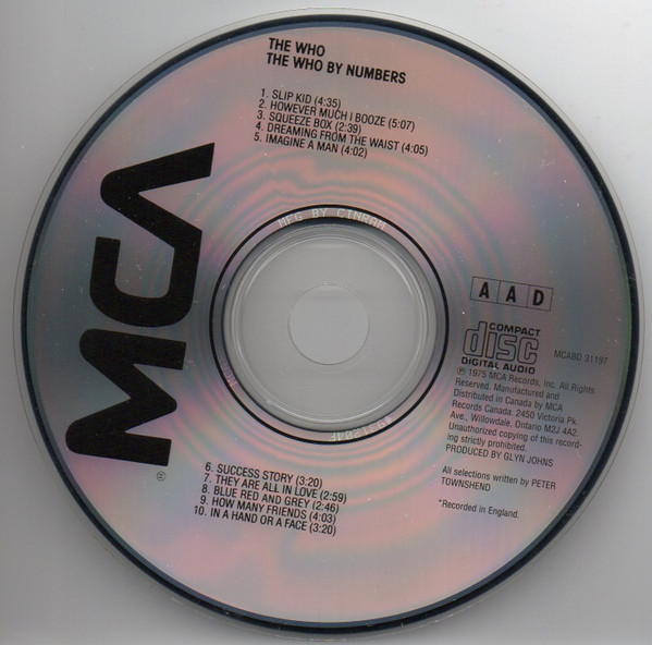 The Who - The Who By Numbers (CD, Album, RE) (Near Mint (NM or M-)) - Image 3