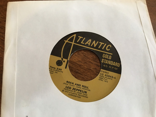 Led Zeppelin - Rock And Roll (7", Single, RE) (Near Mint (NM or M-))