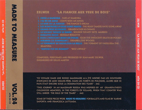 Zelwer - La Fiancee Aux Yeux De Bois (CD, Album) (Very Good Plus (VG+)) - Image 2