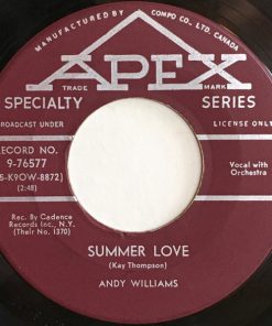 Alternative view of Andy Williams - Lonely Street (7", Single) (Near Mint (NM or M-))