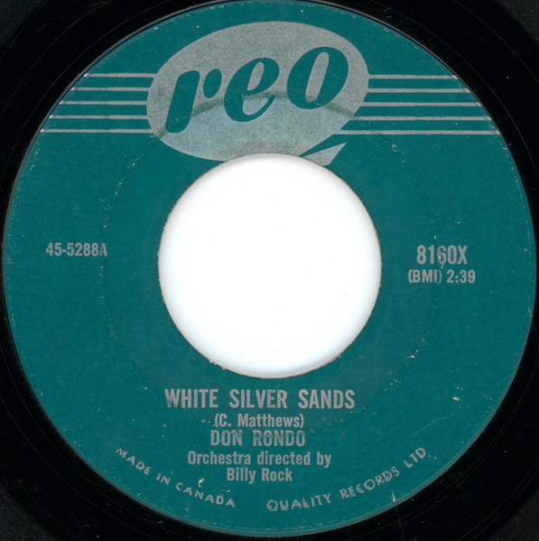 Don Rondo - White Silver Sands / Stars Fell On Alabama (7", Single) (Near Mint (NM or M-))