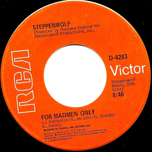 Steppenwolf - Ride With Me (7") (Near Mint (NM or M-)) - Image 2