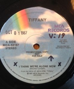 Tiffany - I Think We're Alone Now (7", Single, Promo) (Near Mint (NM or M-))