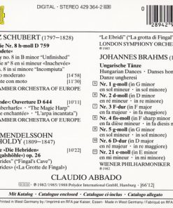 Alternative view of Claudio Abbado - Schubert / Mendelssohn / Brahms (CD, Comp) (Near Mint (NM or M-))