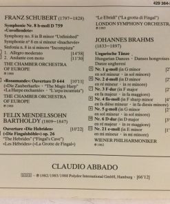 Claudio Abbado - Schubert / Mendelssohn / Brahms (CD, Comp) (Near Mint (NM or M-)) - Image 5