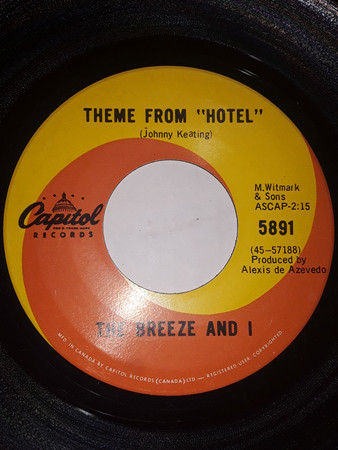 The Breeze And I - Theme From "Hotel" (7") (Near Mint (NM or M-))