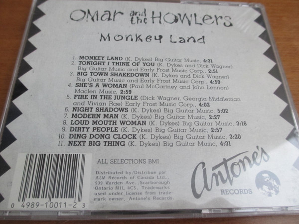 Omar And The Howlers - Monkey Land (CD, Album) (Near Mint (NM or M-)) - Image 3