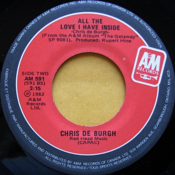 Chris de Burgh - Don't Pay The Ferryman (7", Single) (Near Mint (NM or M-)) - Image 2