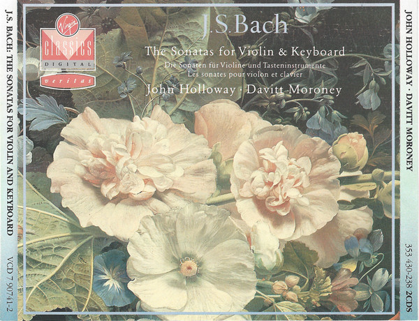 John Holloway, Davitt Moroney - Johann Sebastian Bach - The Sonatas For Violin And Keyboard (2xCD, Album) (Near Mint (NM or M-))