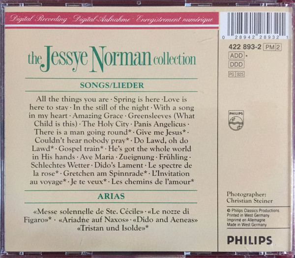 Various, Jessye Norman - The Jessye Norman Collection (2xCD, Comp) (Near Mint (NM or M-)) - Image 2