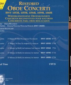 Alternative view of Johann Sebastian Bach, Bachcollegium Stuttgart, Ingo Goritzki, Helmuth Rilling - Restored Oboe Concerti (CD, Album) (Near Mint (NM or M-))