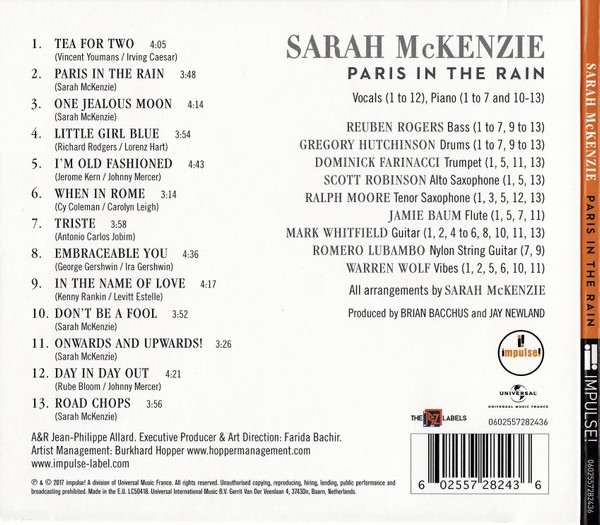 Sarah McKenzie (3) - Paris In The Rain (CD, Album) (Mint (M)) - Image 4