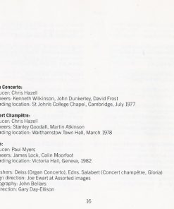 Francis Poulenc, George Malcolm, The Academy Of St. Martin-in-the-Fields, Iona Brown - Organ Concerto • Gloria • Concert Champêtre (CD, Comp, RM) (Mint (M)) - Image 4