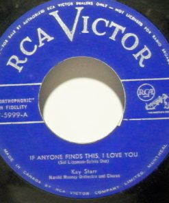Kay Starr - If Anyone Finds This, I Love You / Turn Right (7", Single) (Very Good Plus (VG+))