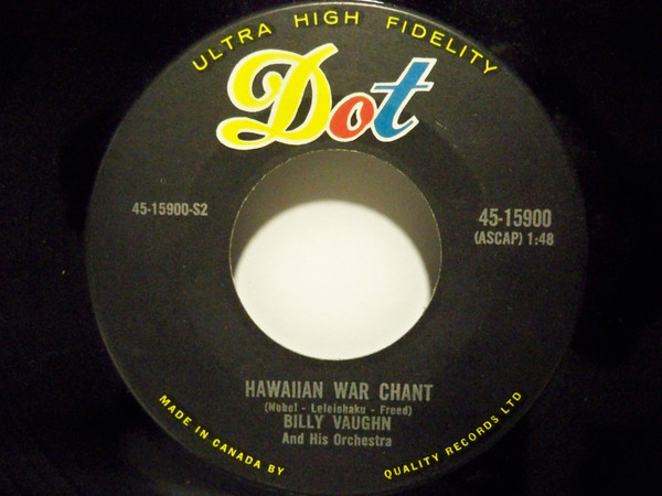 Billy Vaughn And His Orchestra - Trade Winds / Hawaiian War Chant (7", Single) (Near Mint (NM or M-)) - Image 2