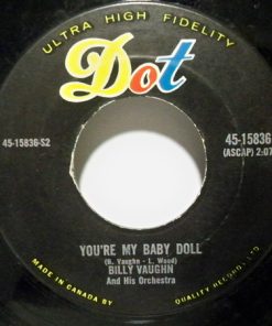 Alternative view of Billy Vaughn And His Orchestra - Cimarron (Roll On) / You're My Baby Doll (7", Single) (Very Good (VG))