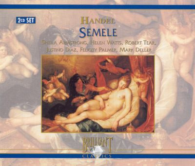 Georg Friedrich Händel / Sheila Armstrong, Helen Watts, Robert Tear, Justino Diaz, Felicity Palmer, Mark Deller, English Chamber Orchestra, Johannes Somary - Semele (2xCD, Album) (Near Mint (NM or M-))