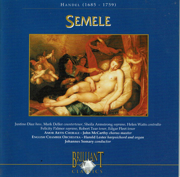 Georg Friedrich Händel / Sheila Armstrong, Helen Watts, Robert Tear, Justino Diaz, Felicity Palmer, Mark Deller, English Chamber Orchestra, Johannes Somary - Semele (2xCD, Album) (Near Mint (NM or M-)) - Image 3