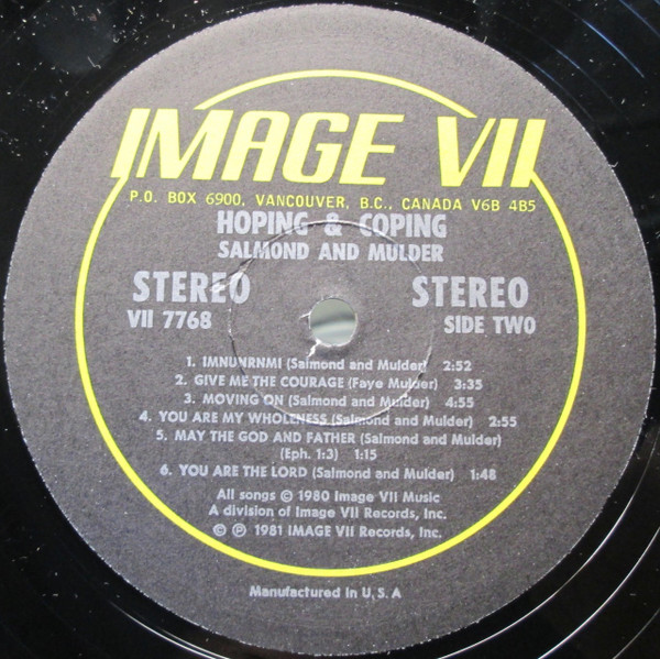 Salmond & Mulder - Hoping & Coping (LP) (Mint (M)) - Image 4