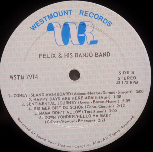 Felix Possak - Felix & His Banjo Band (LP) (Mint (M)) - Image 4