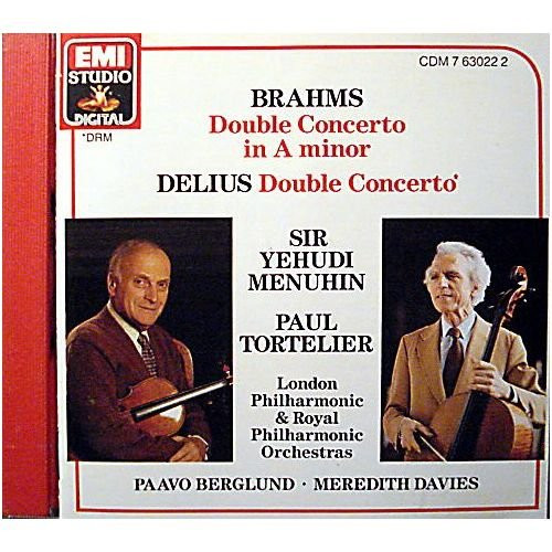 Johannes Brahms, Frederick Delius, Yehudi Menuhin, Paul Tortelier, London Philharmonic Orchestra, Royal Philharmonic Orchestra, Paavo Berglund, Meredith Davies - Double Concerto In A Minor, Double Concerto (CD, Comp, RM) (Near Mint (NM or M-))