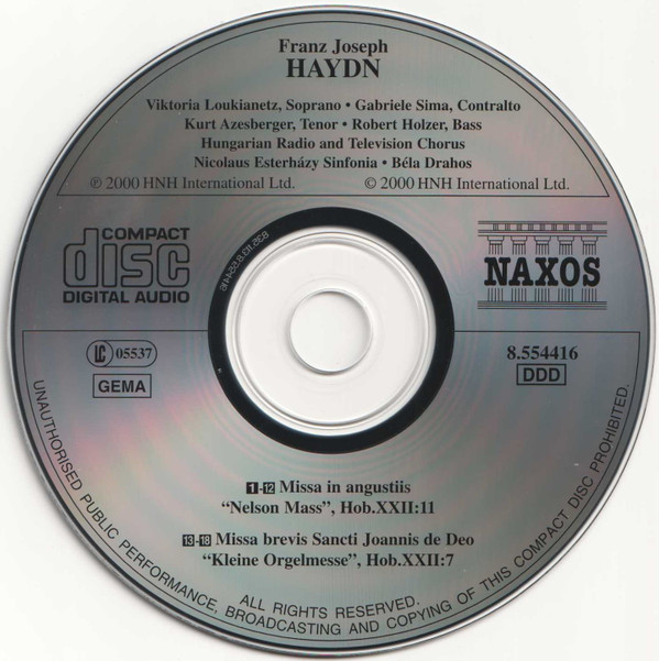 Joseph Haydn - Nelson Mass, Kleine Orgelmesse (Little Organ Mass) (CD, Album) (Near Mint (NM or M-)) - Image 5
