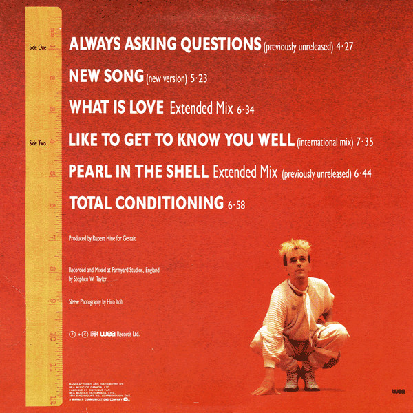 Howard Jones - The 12" Album (LP, Album, Comp, Qua) (Mint (M)) - Image 2