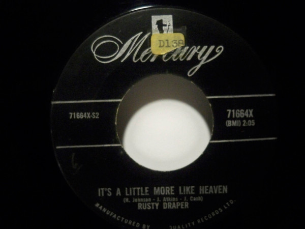 Rusty Draper - Luck Of The Irish / It's A Little More Like Heaven (7", Single) (Good Plus (G+)) - Image 2