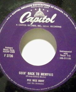 Pee Wee Hunt And His Orchestra - Goin' Back To Memphis (7", Single) (Very Good (VG))