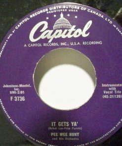 Alternative view of Pee Wee Hunt And His Orchestra - Goin' Back To Memphis (7", Single) (Very Good (VG))