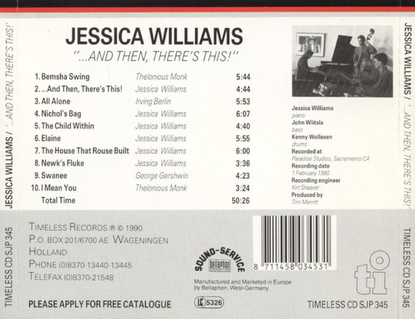 Jessica Williams (3) - ...And Then, There's This! (CD) (Near Mint (NM or M-)) - Image 2