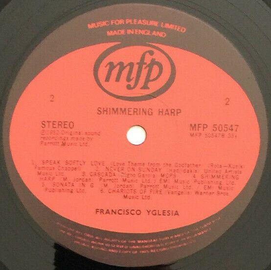 Francisco Yglesia - Shimmering Harp (LP, Album) (Mint (M)) - Image 4