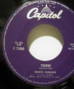 Renato Carosone E Il Suo Sestetto - Torero / Chella Lla (7", Single) (Near Mint (NM or M-))
