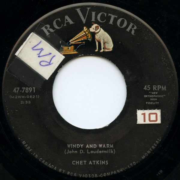 Chet Atkins - Windy And Warm / Man Of Mystery (7", Single) (Very Good (VG))