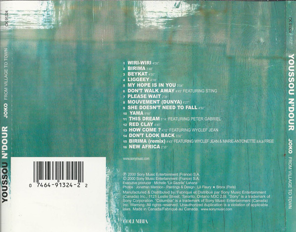 Youssou N'Dour - Joko - From Village To Town (CD, Album) (Near Mint (NM or M-)) - Image 3