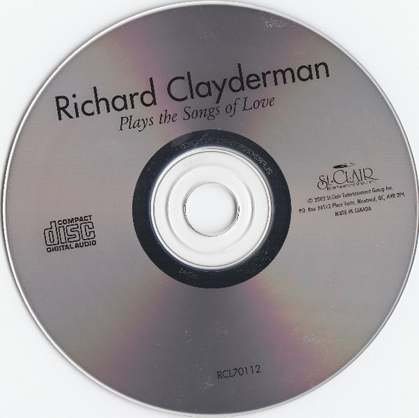 Richard Clayderman - Plays The Songs Of Love (CD, Comp) (Near Mint (NM or M-)) - Image 3