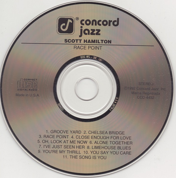 Scott Hamilton, Gerald Wiggins, Andrew Simpkins, Jeff Hamilton, Howard Alden - Race Point (CD, Album) (Near Mint (NM or M-)) - Image 3