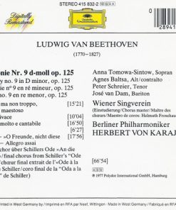 Ludwig van Beethoven, Anna Tomowa-Sintow • Agnes Baltsa • Peter Schreier • José van Dam, Wiener Singverein, Berliner Philharmoniker, Herbert von Karajan - Symphony No. 9 "Choral" (CD, RE, RM) (Near Mint (NM or M-)) - Image 3