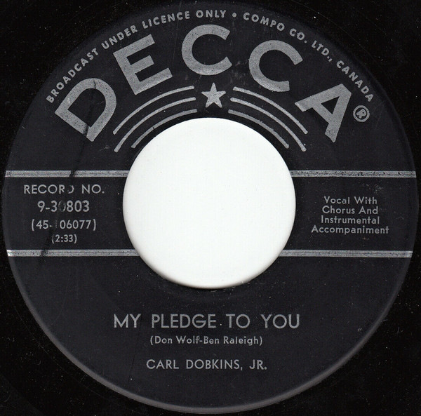 Carl Dobkins Jr. - My Heart Is An Open Book (7", Single) (Very Good (VG)) - Image 2