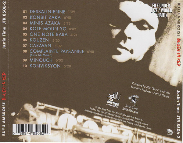 Buyu Ambroise - Blues In Red (CD, Album) (Near Mint (NM or M-)) - Image 2