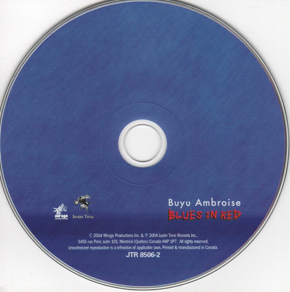Buyu Ambroise - Blues In Red (CD, Album) (Near Mint (NM or M-)) - Image 3
