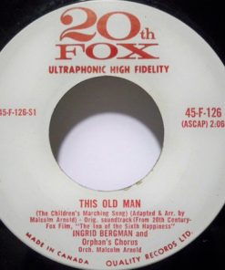Ingrid Bergman / Malcolm Arnold - This Old Man / Theme From The Inn Of Sixth Happiness (7", Single) (Very Good Plus (VG+))