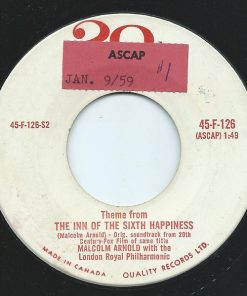 Alternative view of Ingrid Bergman / Malcolm Arnold - This Old Man / Theme From The Inn Of Sixth Happiness (7", Single) (Very Good Plus (VG+))